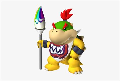 Bowser Koopa Jr With Paint Brush In D Bowsette And Bowser Jr