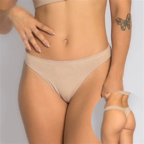 Calcinha Fio Dental Duplo Lisa em Algodão Meet Lingerie