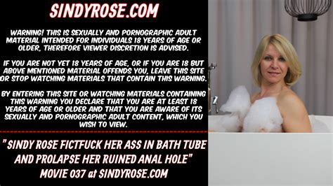 Sindy Rose Fistfuck Her Ass In Bath Tube And Prolapse Her Ruined Anal Hole ThisVid