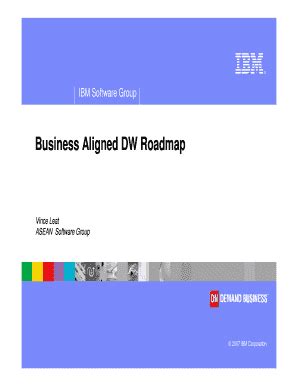 Fillable Online Business Aligned Dw Roadmap Fax Email Print Pdffiller