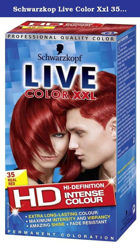 Schwarzkop Live Color Xxl 35 Real Red PROFESSIONAL QUALITY COLOR NEW