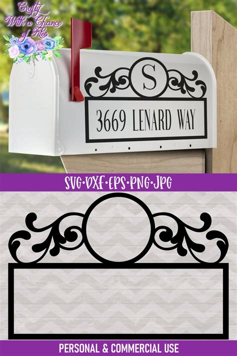 Mailbox Svg Mailbox Decal Svg Address Monogram Svg Street Etsy