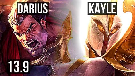 Darius Vs Kayle Top M Mastery Games Godlike Kr