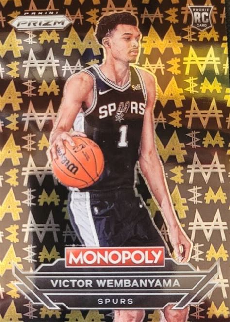 Victor Wembanyama Prizm Monopoly B Millionaire Black Ssp