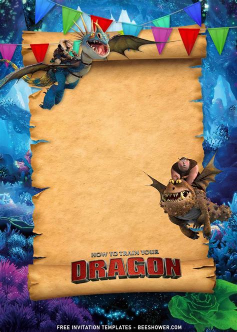 8 How To Train Your Dragon Birthday Invitation Templates Artofit