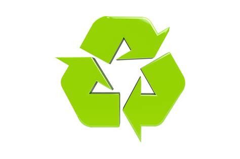 3d Green Shiny Recycling Symbol Png Transparent Background 13775662 Png