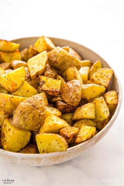 Air Fryer Roasted Potatoes The Busy Baker