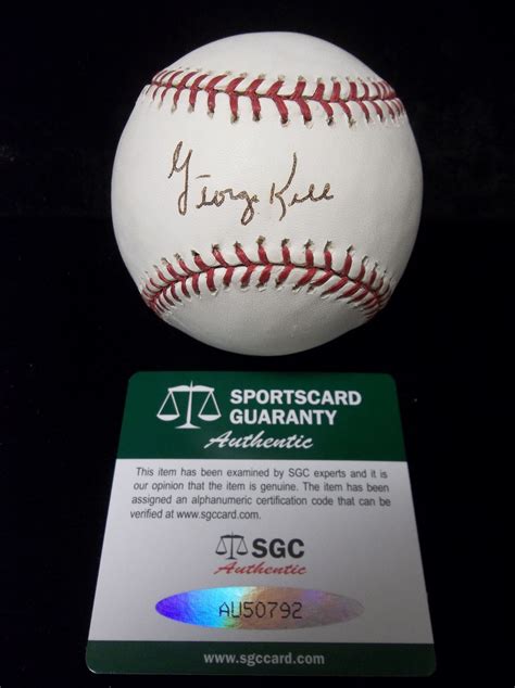 Lot Detail George Kell Autographed Official MLB Allan Selig