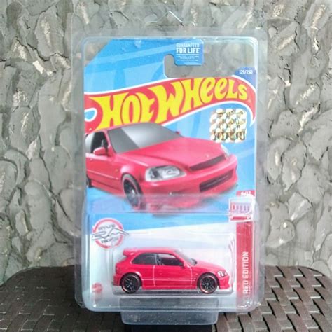 Hot Wheels Fs Red Edition Honda Civic Type R Ek Shopee Malaysia