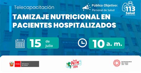 Capacitaci N Online Tamizaje Nutricional En Pacientes Hospitalizados