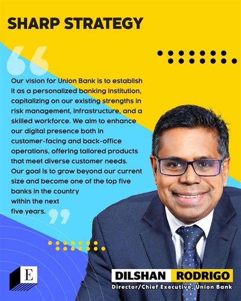 Dilshan Rodrigo, Director/ Chief Executive of Union Bank, on Union Bank ...