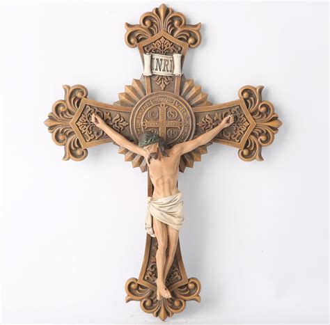 Amazon BC Catholic St Benedict Crucifix Wall Cross Jesus Christ