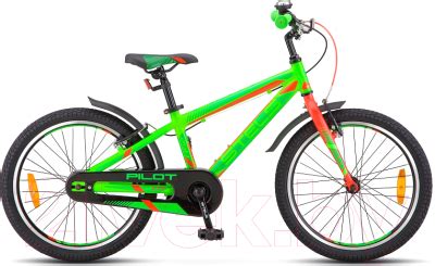 STELS Pilot 250 Gent V010 20 (11, неон зеленый/неон красный) Детский ...