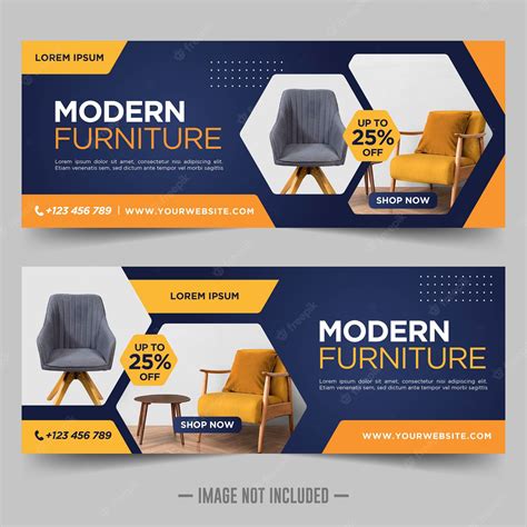 Premium Vector Furniture Sale Banner Design Template