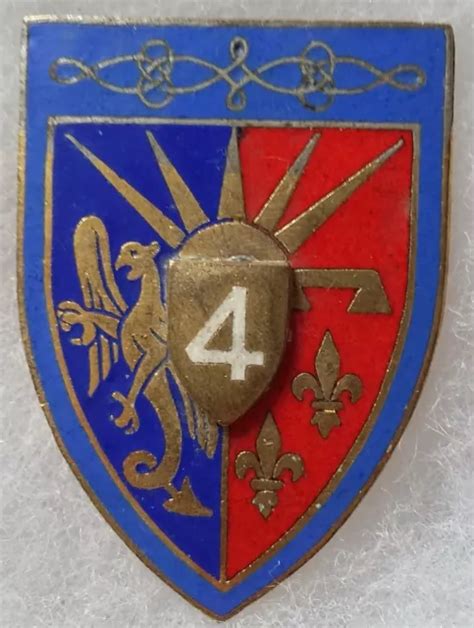 Insigne Badge Mail Cavalerie Rh R Giment De Hussards Original Drago