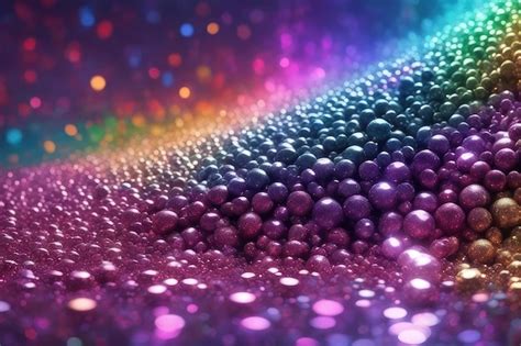 Premium Ai Image Abstract Glitter Colorful Lights Background