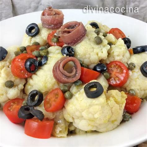 Ensalada De Coliflor Mediterr Nea Receta De Divina Cocina