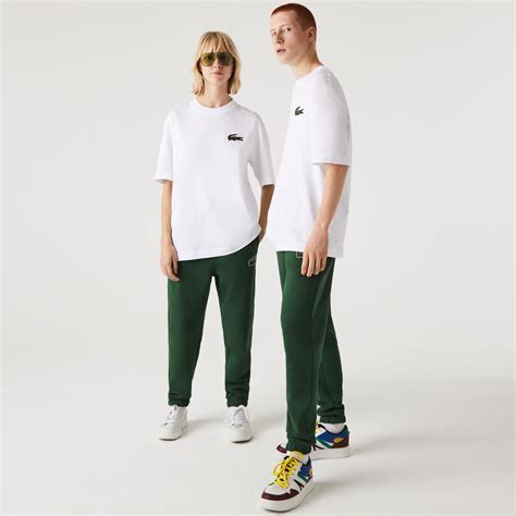 Lacoste Unisex Loose Fit Bisiklet Yaka Beyaz T Shirt Th Lacoste