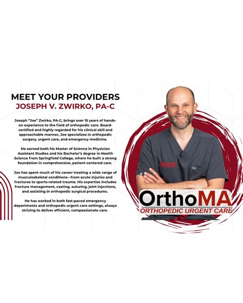Ortho MA Orthopedic Urgent Care | Meet Joe, one of Ortho MA’s amazing