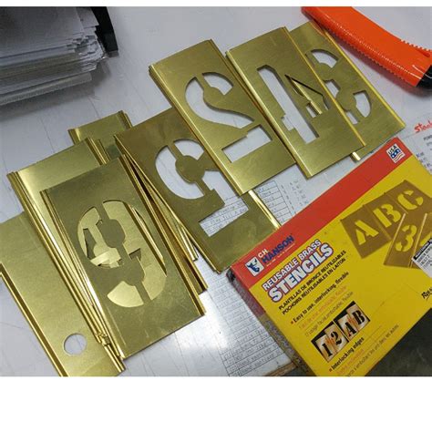 C.H Hanson Reusable Interlocking Brass Stencils - Numbers | Shopee Singapore