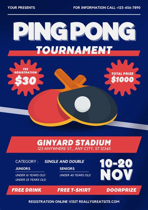 Page 8 Free Printable Tournament Flyer Templates Canva