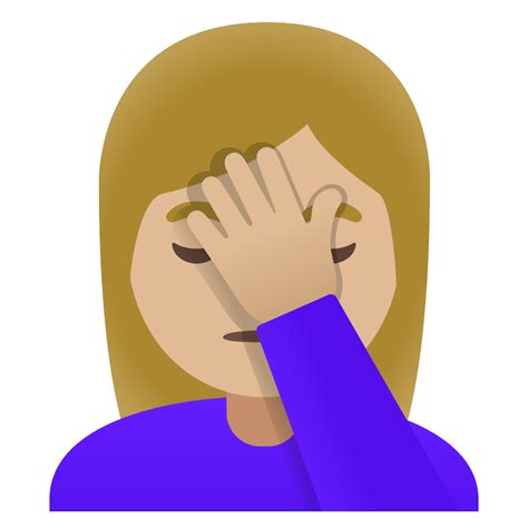 🤦🏼‍♀️ Woman Facepalming Medium Light Skin Tone Emoji