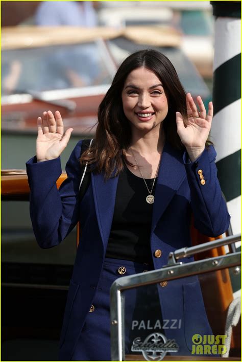Blonde Co Stars Ana De Armas Adrien Brody Greet Fans As They Arrive At Venice Film Festival