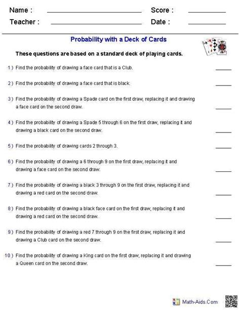 Probability Lesson Th Grade