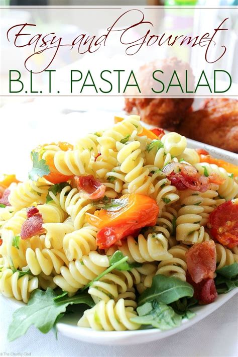 Easy Gourmet Blt Pasta Salad The Chunky Chef