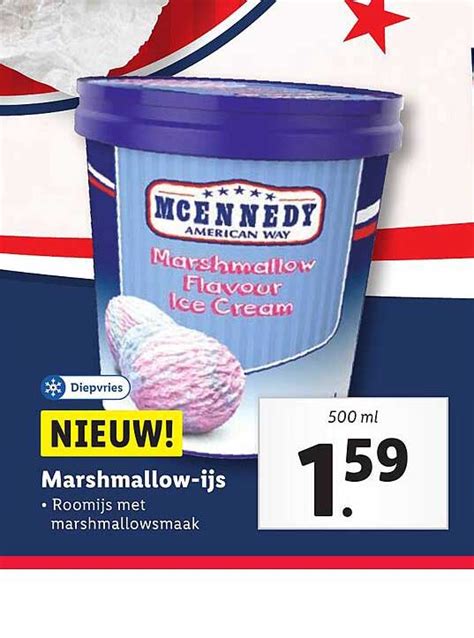 Mcennedy American Way Marshmallow Ijs Aanbieding Bij Lidl Folders Nl