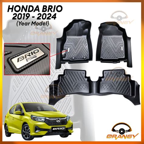 Honda Brio 2019 To 2024 Deep Dish Matting 5D EXCELLENT Premium Material