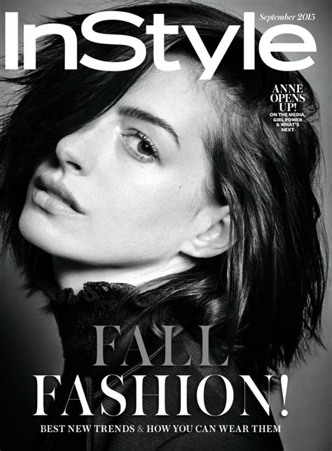 Anne Hathaway Goes Back To Basics For Instyle Feature Fashion Gone Rogue