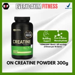 Promo Optimum Nutrition Creatine Powder Gr Jakarta Barat