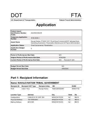 Fillable Online Navajo Nation FY2021 5311 Rural Area Formula AZDOT