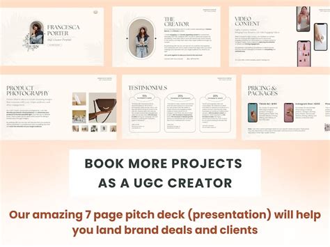 Ugc Pitch Deck Ugc Creator Template Ugc Creator Presentation Template