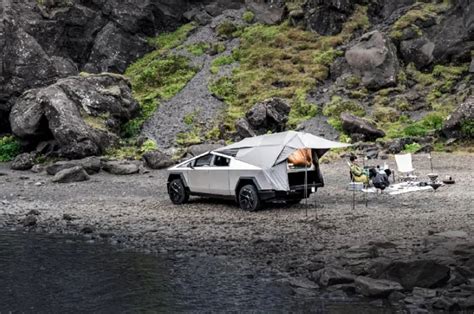 Basecamp Tent Is Teslas Own Solution To Transform The Cybertruck Into