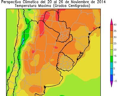 Clima Precipitaciones en el centro norte del área agrícola y calor