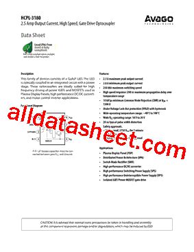 Hcpl Datasheet Pdf Avago Technologies Limited