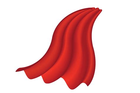 Red Cape On White Background 12998353 Vector Art At Vecteezy