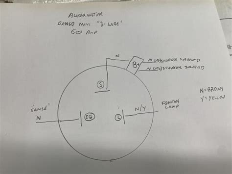 Denso 3 Wire Mini Alternator Connections MGB GT Forum The MG