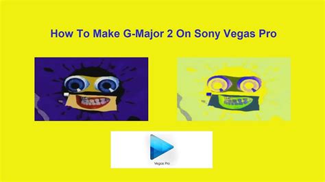 How To Make G Major On Sony Vegas Pro Youtube