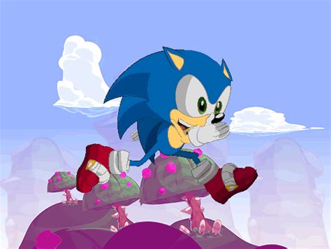 Sonic run animation by HumanNature84 on DeviantArt