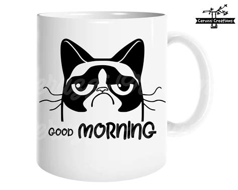 Grumpy Cat Coffee Mug Morning