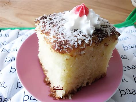 Recette de Basboussa Gâteau fondant à la noix de coco