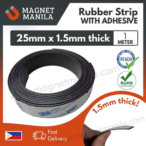 Meter Mm X Mm Rubber Magnetic Strip With Adhesive Magnet For