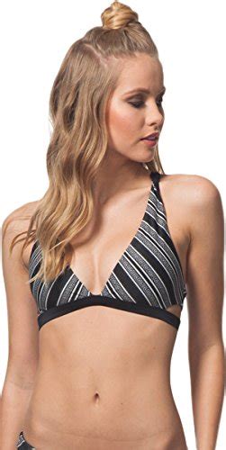 Rip Curl Women S Mirage Sandbar Reversible Halter Bikini Top Black XL