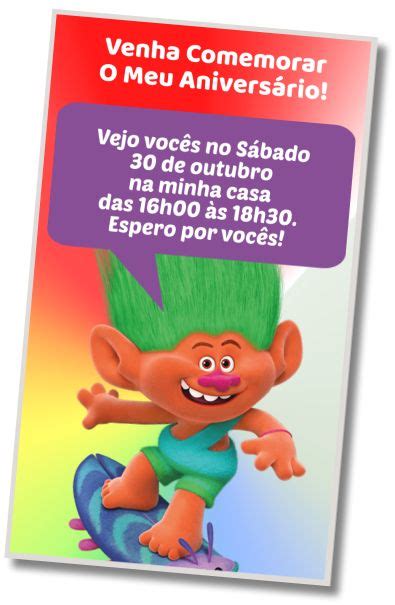 Melhores Convites Trolls Whatsapp Digital