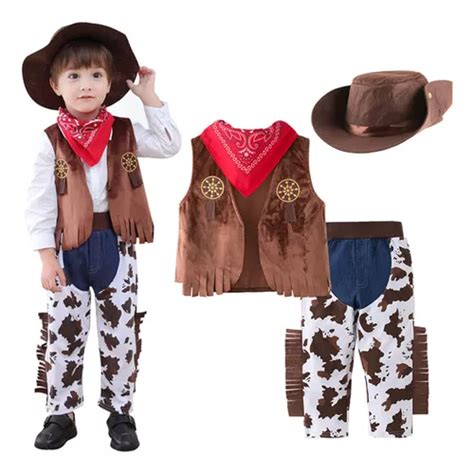 Kit De Disfraz De Vaquero Para Niños Y Niñas Para Fiestas Y Cuotas