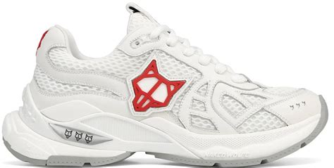 Giày Naked Wolfe Smash White Mesh Authentic Shoes