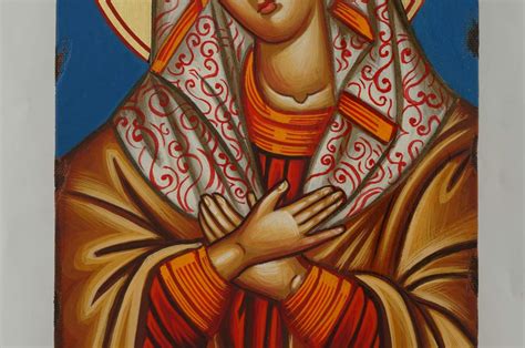 Virgin Mary Extreme Humility Orthodox Icon BlessedMart